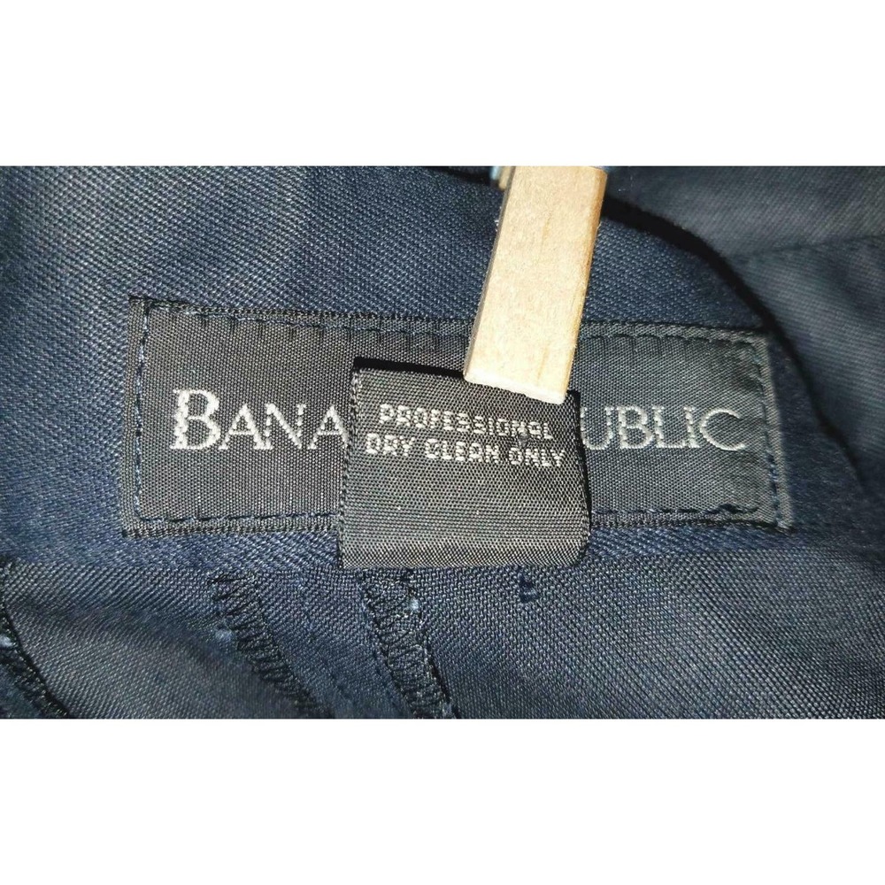 BANANA REPUBLIC Made Italy Navy Blue Long High Waist Riding Skirt 14 Vtg 10/12 - Picture 8 of 9